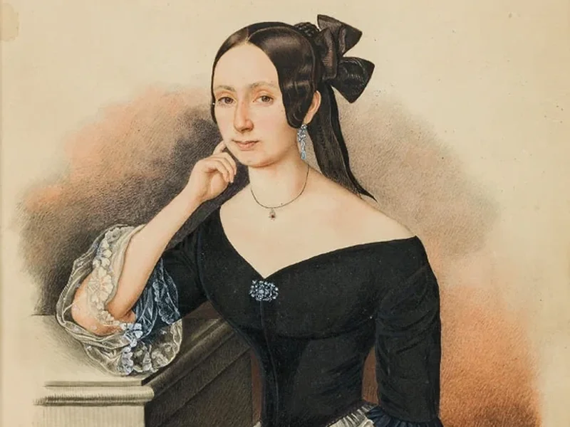 1812-Ignc Josef Porges - Ritratto di una giovane donna, 1838
